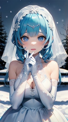 雪女ちゃんと結婚式