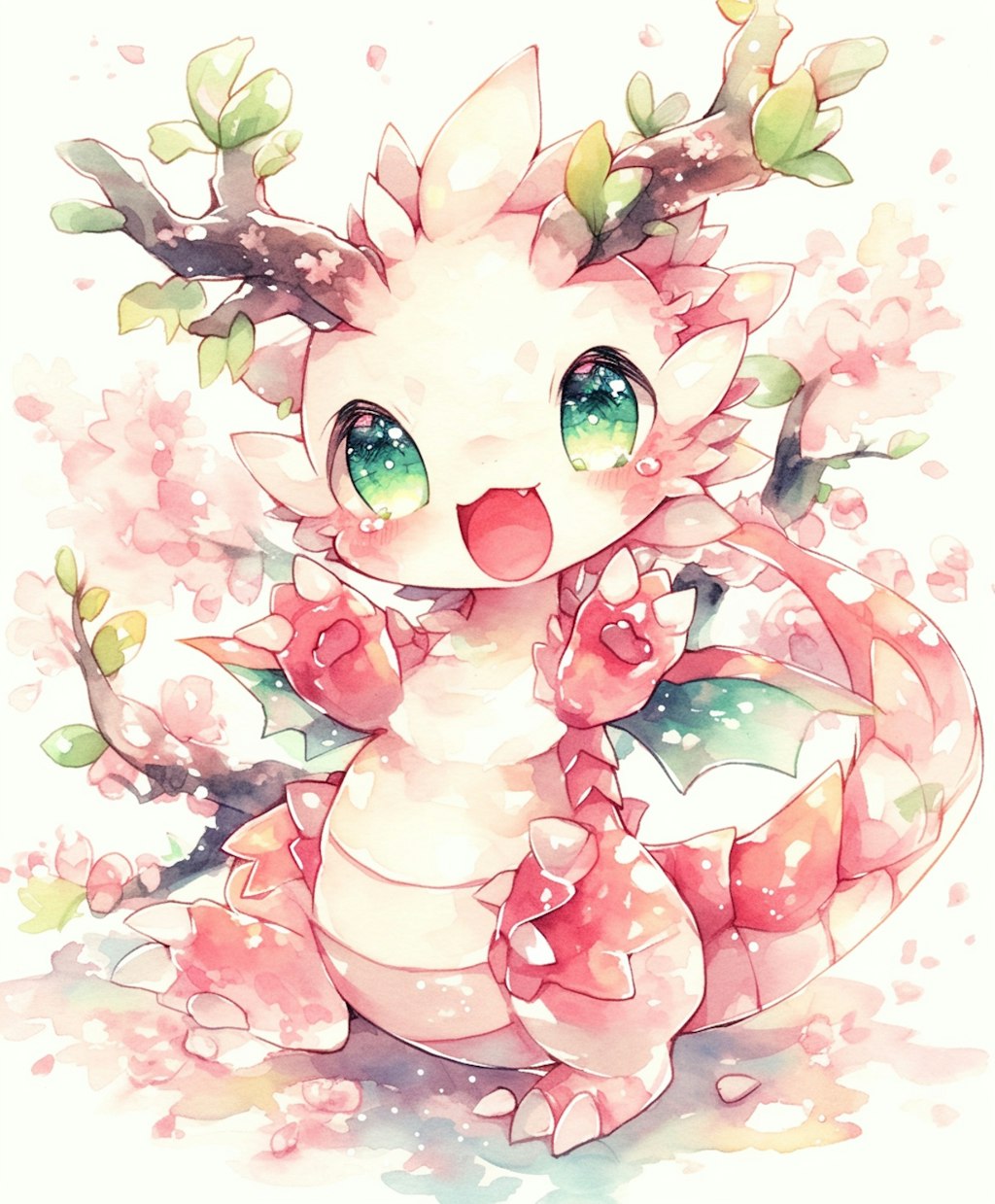 桜色ちびドラゴン