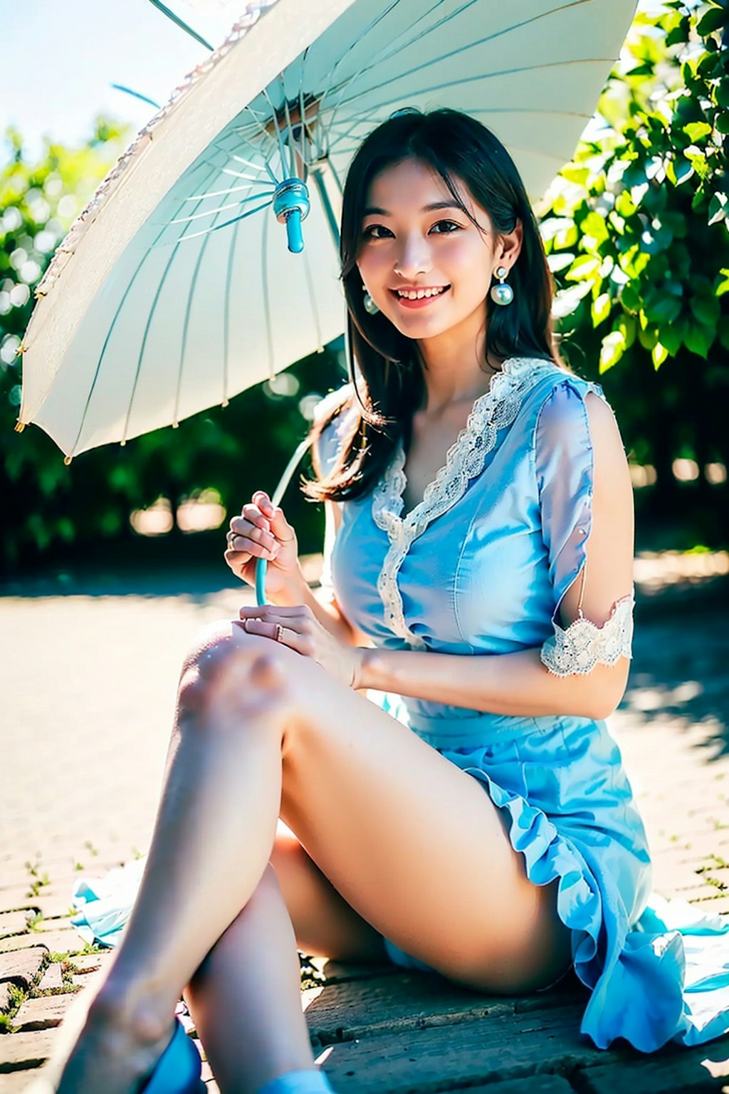 清楚お嬢様の夏ファッション