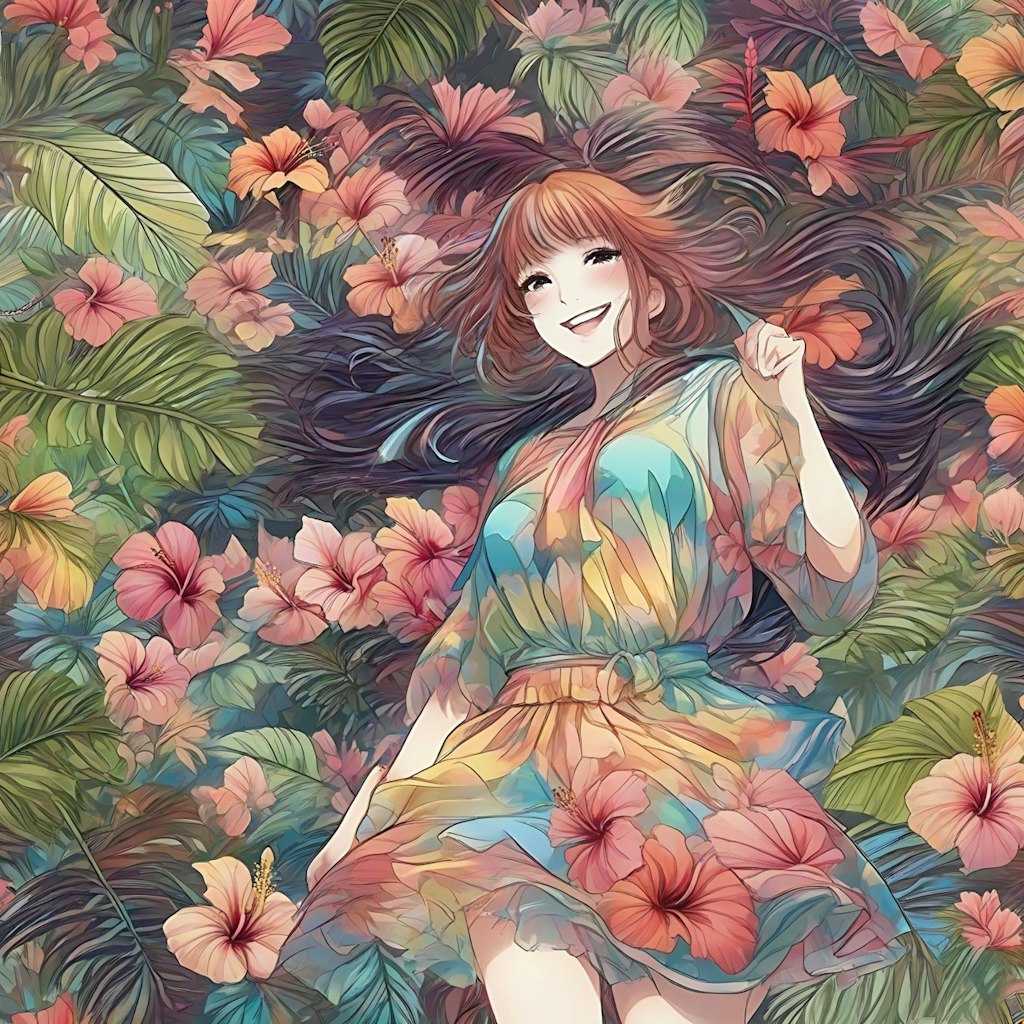 ハイビスカスの女の子🌺