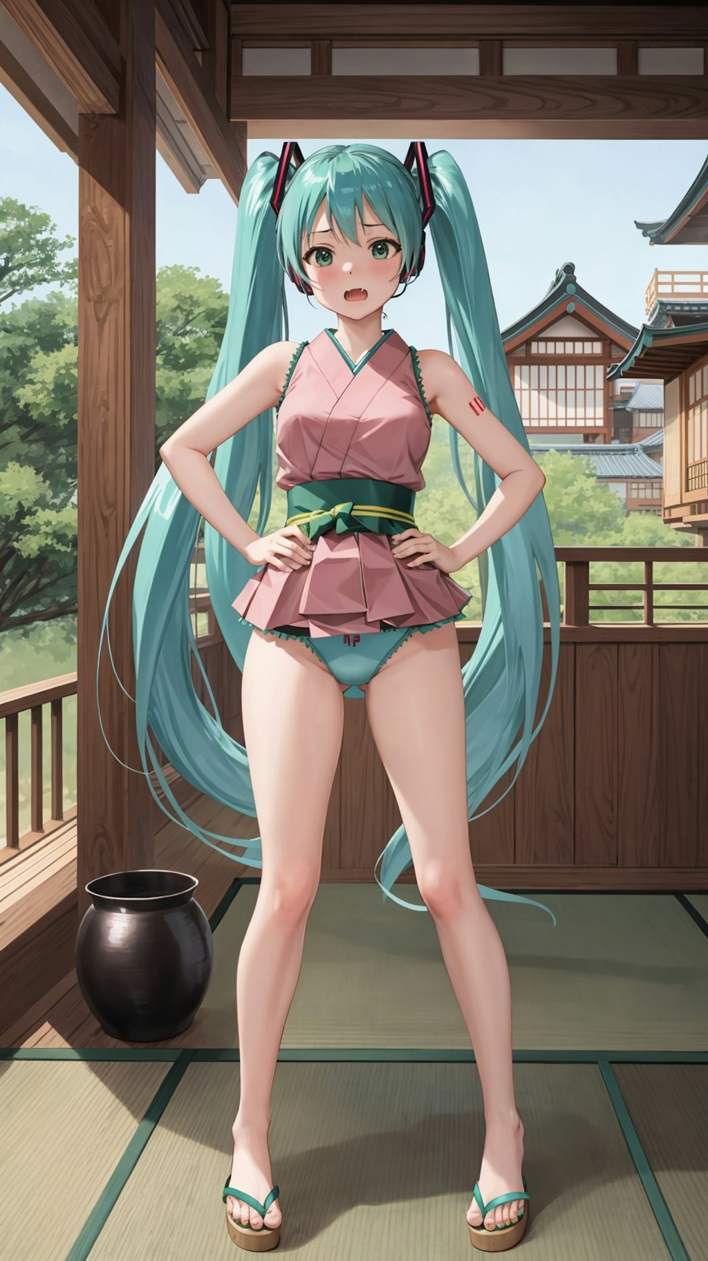 初音ミク風コスプレ撮影　その5