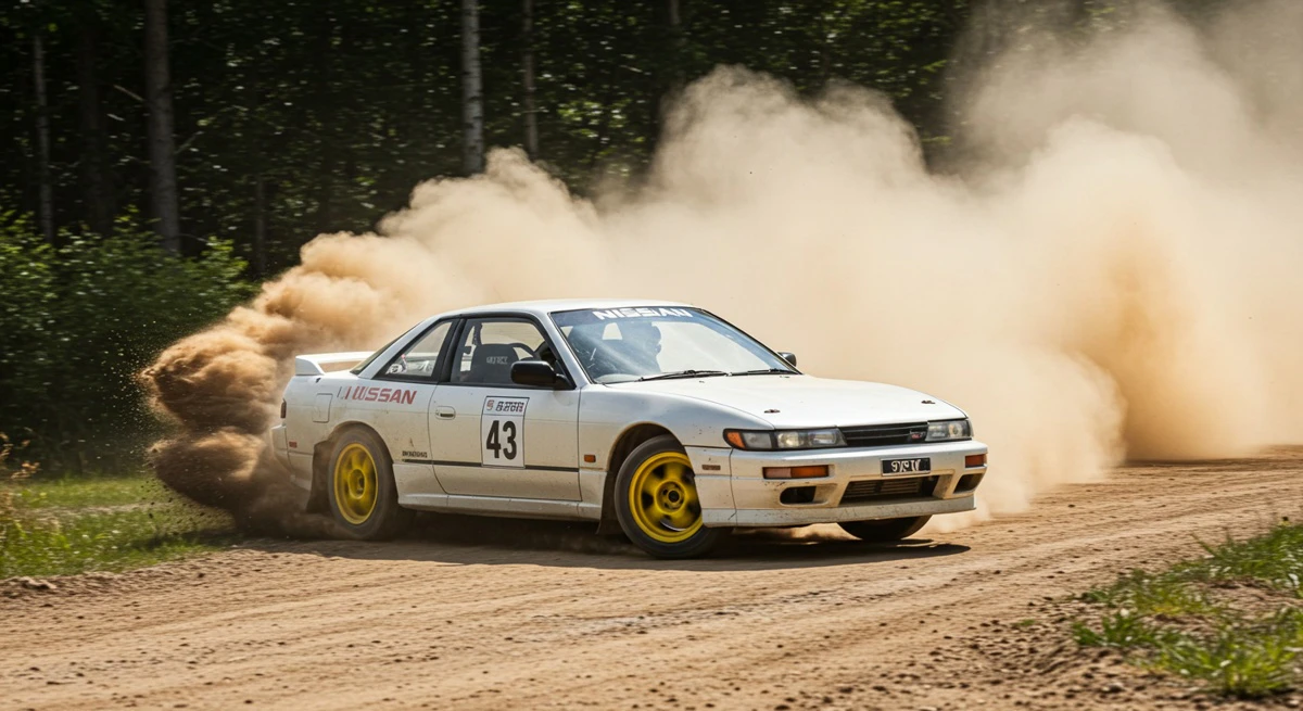 S13 Rally S13シルビアラリーカー | chichi-pui(ちちぷい)AIグラビア・AIフォト専用の投稿&生成サイト