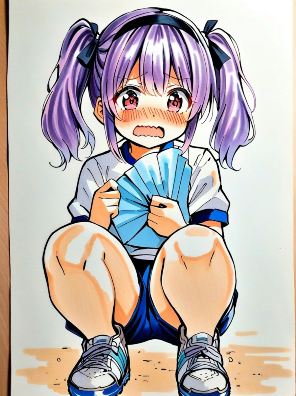 体操服の紫髪ちゃん