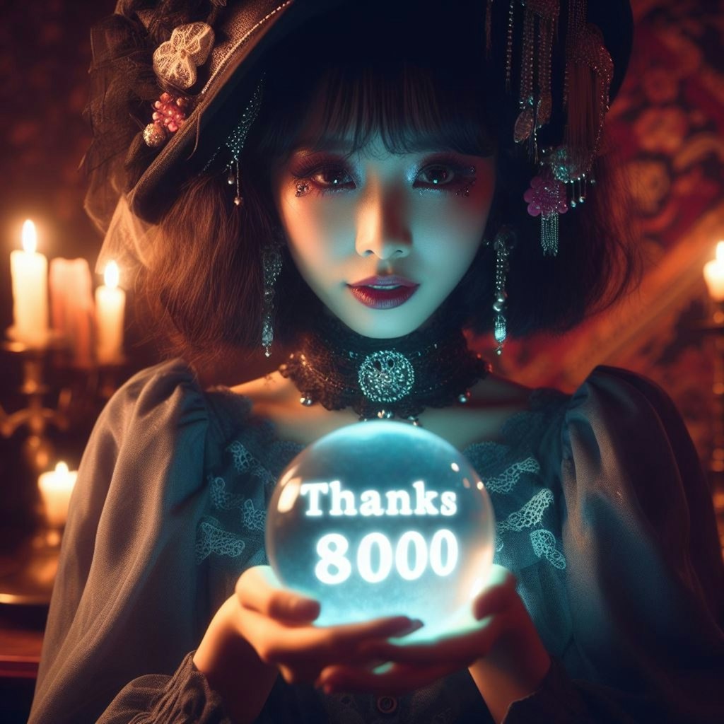 8000いいね、ありがとうございます🎉