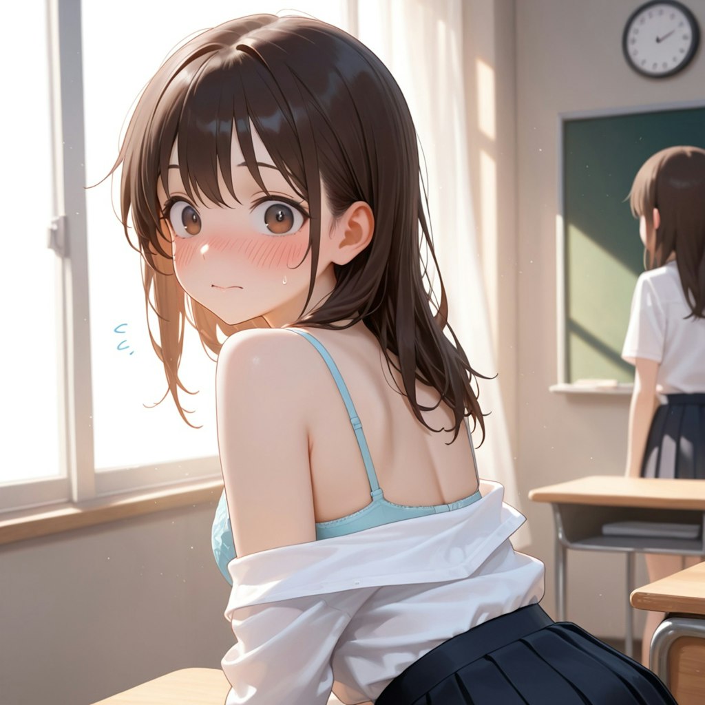 まだ着替え終わっていないんだけど（汗
