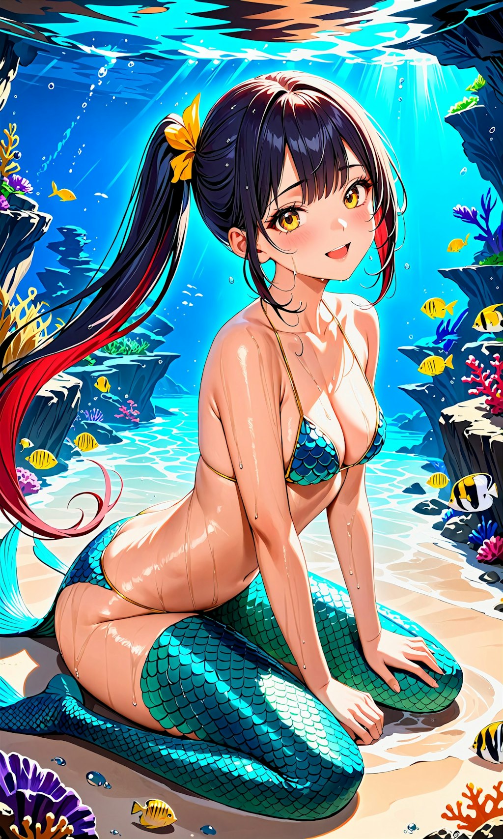 海の宝石、歌声で魅了する美しき人魚姫