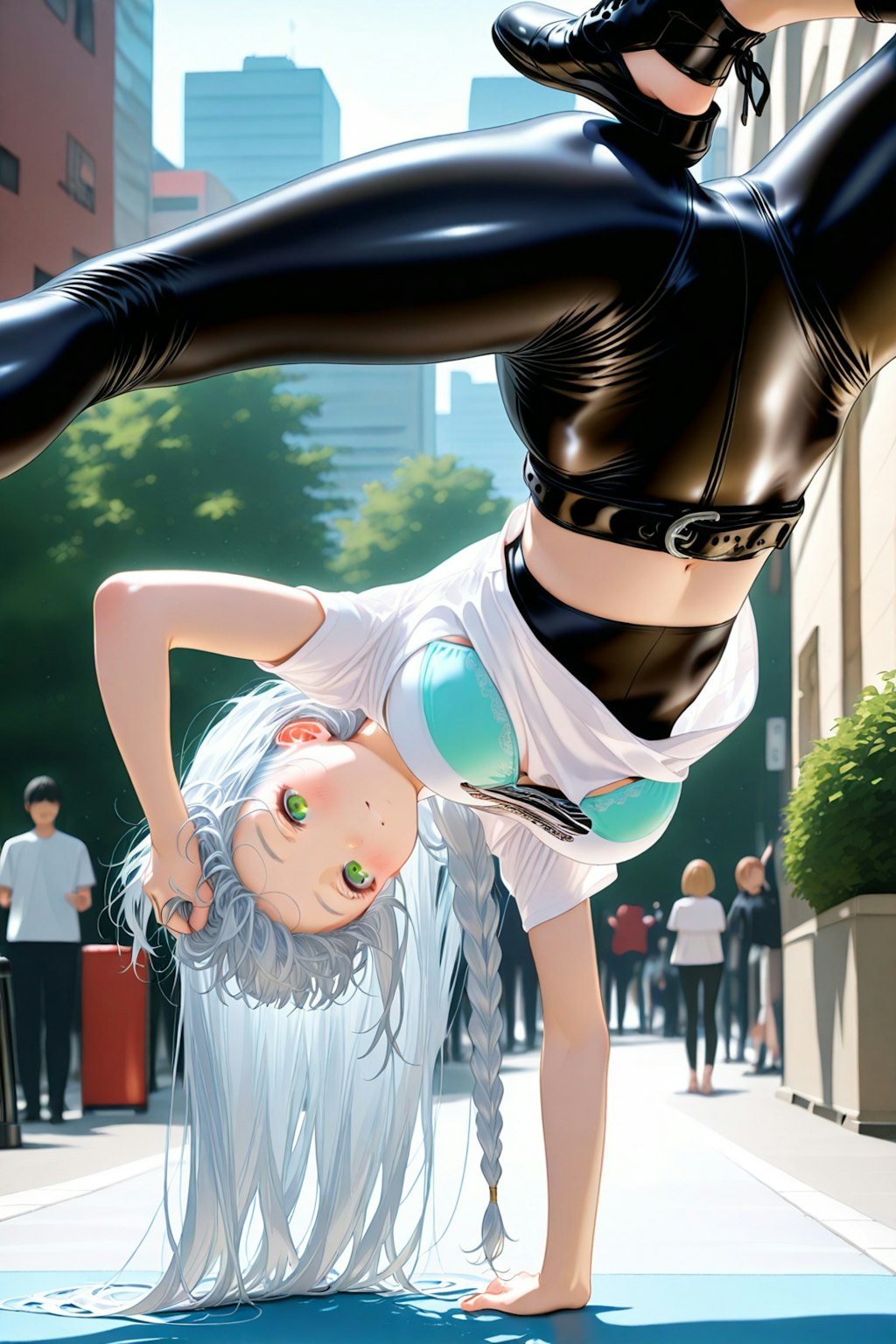 そろそろ瑠奈の真骨頂(ブレイクダンス)を見せるわよ❤️えい❤️それぇ～❤️