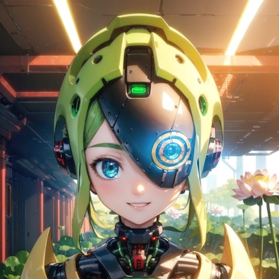 レンコン畑のロボット娘