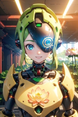 レンコン畑のロボット娘