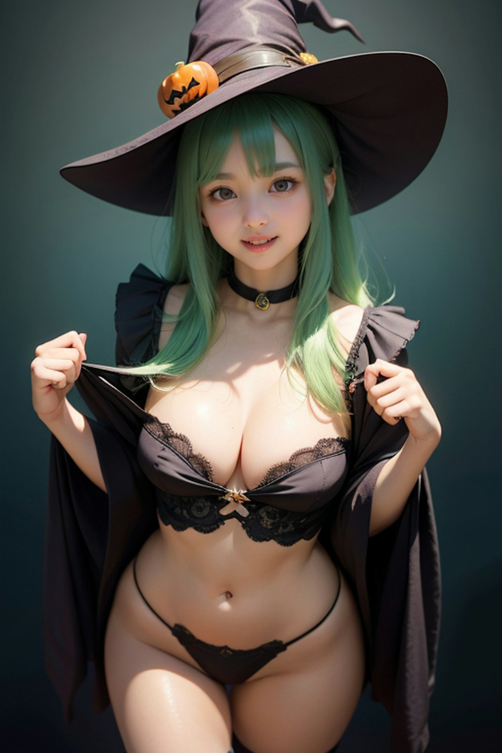 ハロウィンコスプレ グリーン3