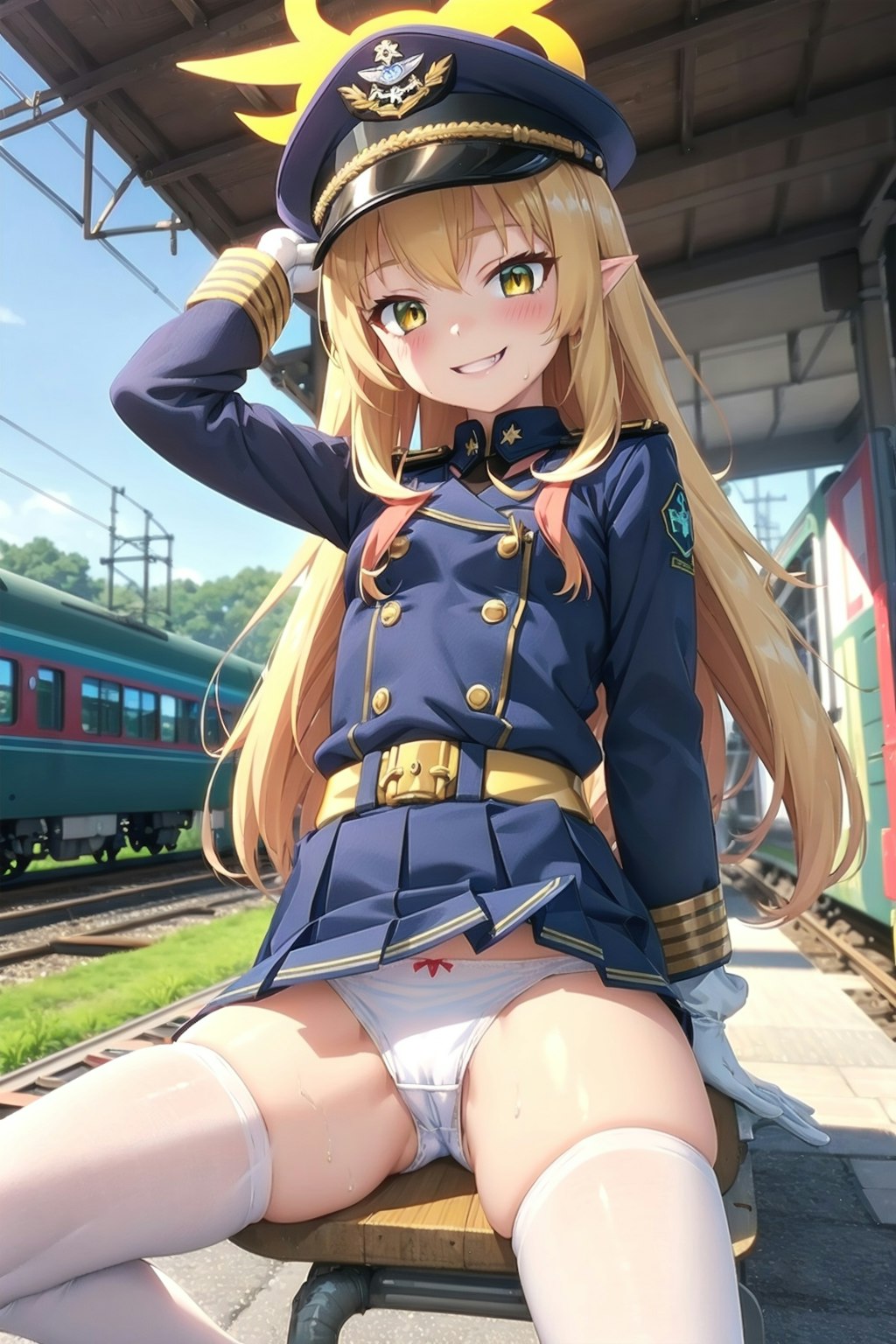 大人を誘惑する鉄道員の少女