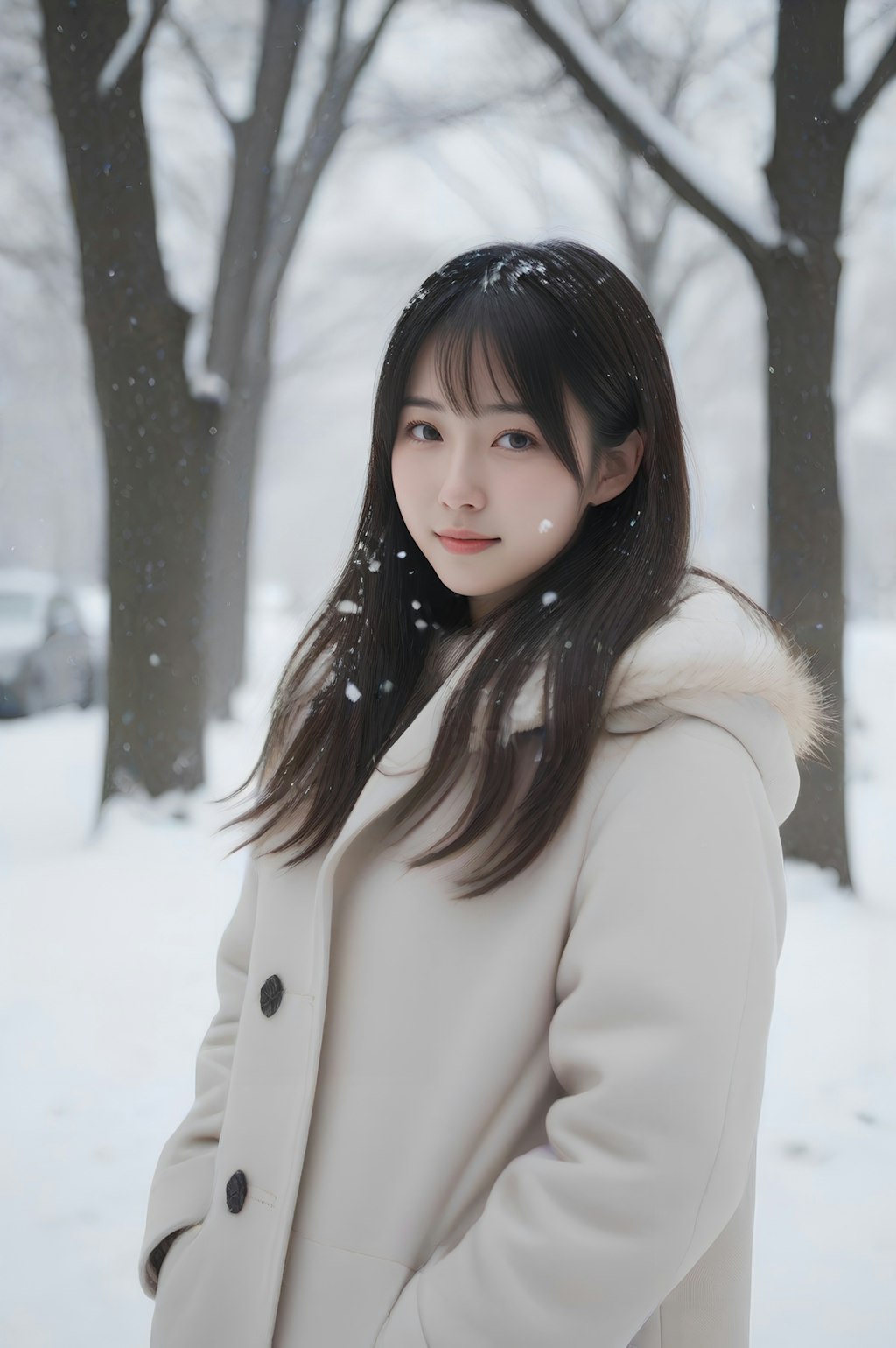 snow portrait