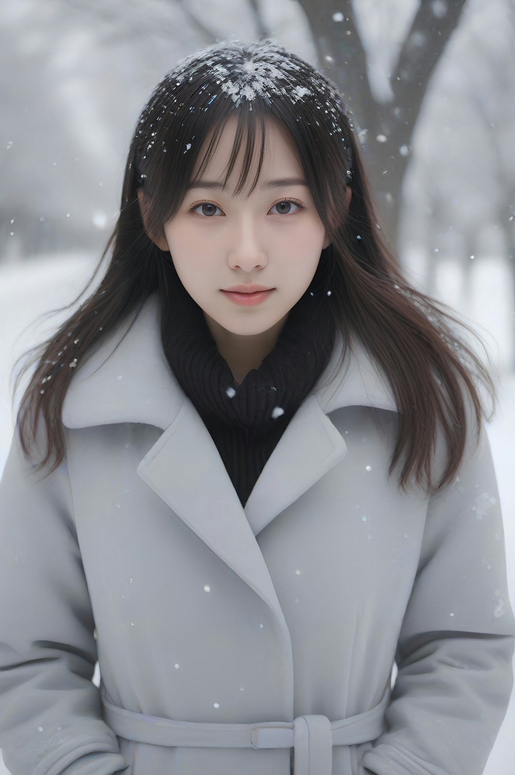 snow portrait