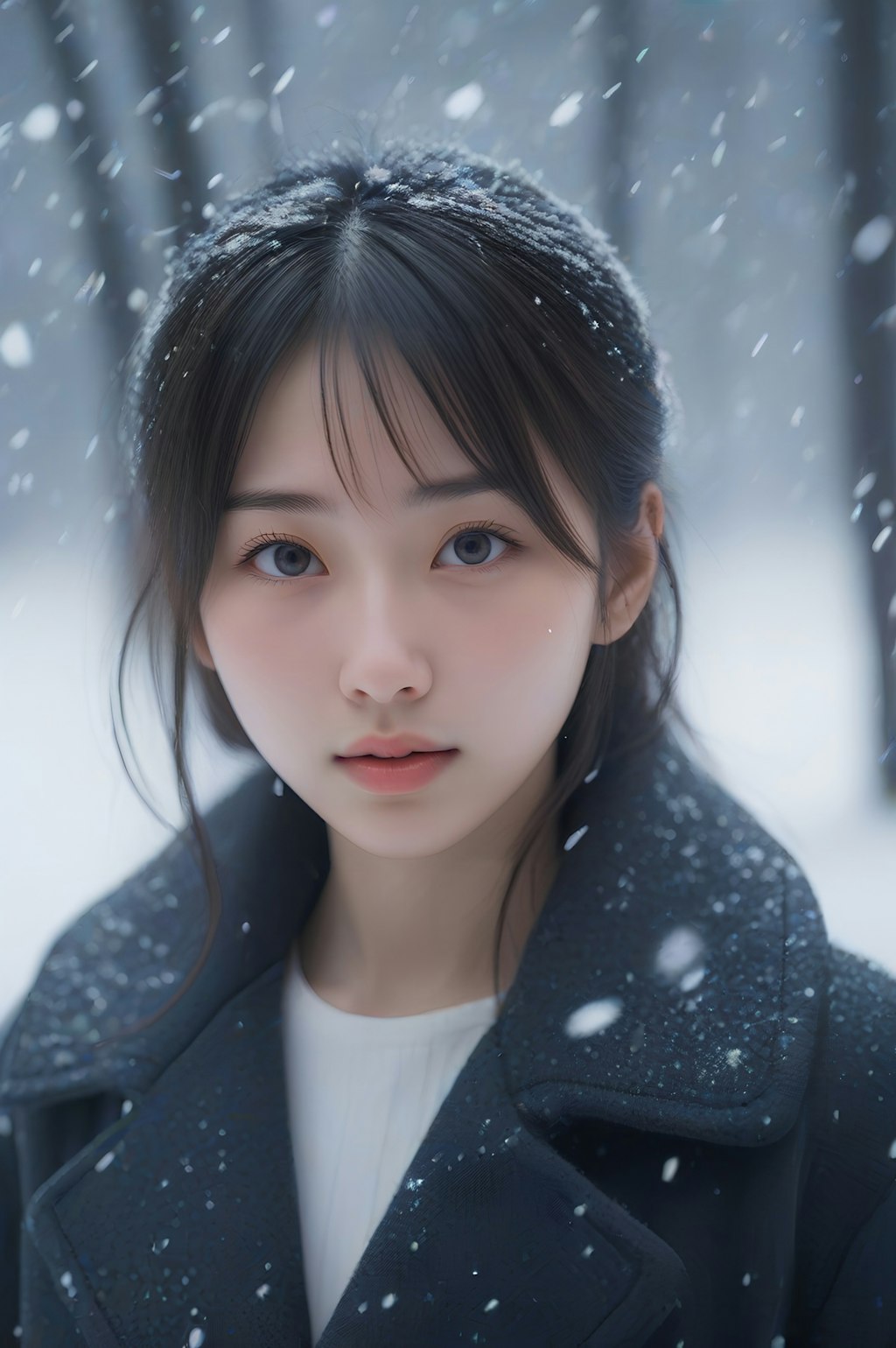 snow portrait