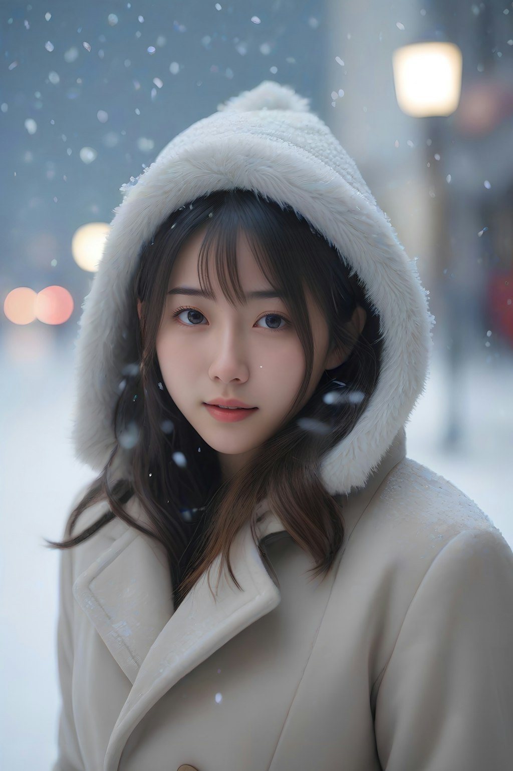 snow portrait