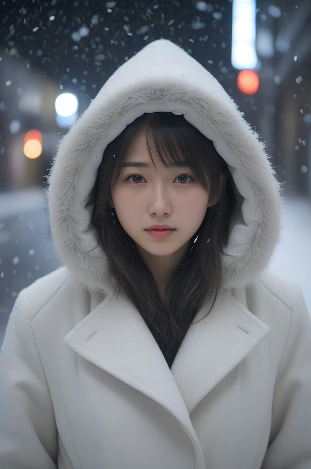 snow portrait