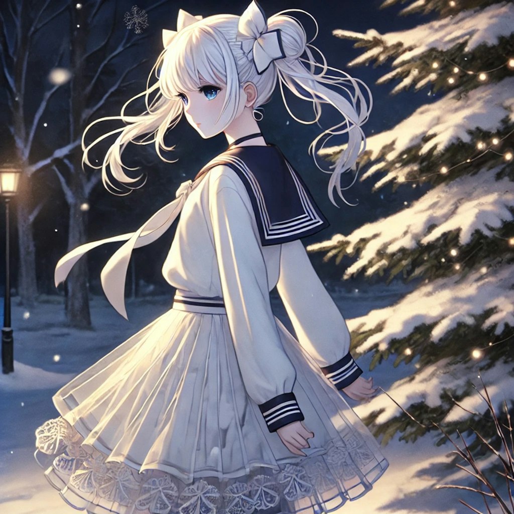 雪と少女