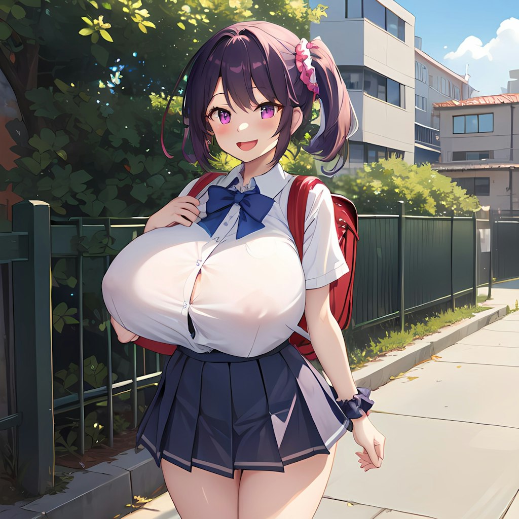 爆乳な女子学生