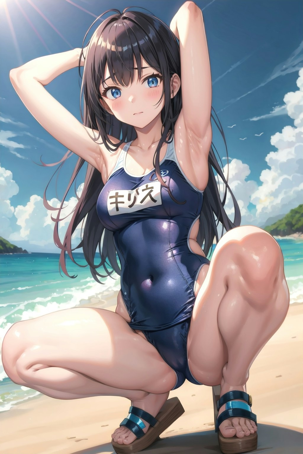 スクール水着の女の子