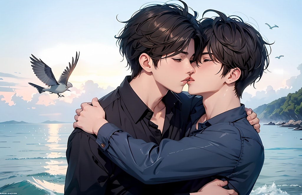 Boys’ love at the beach