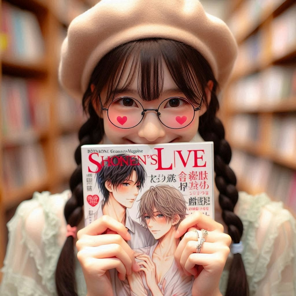 本屋さんで赤面女子