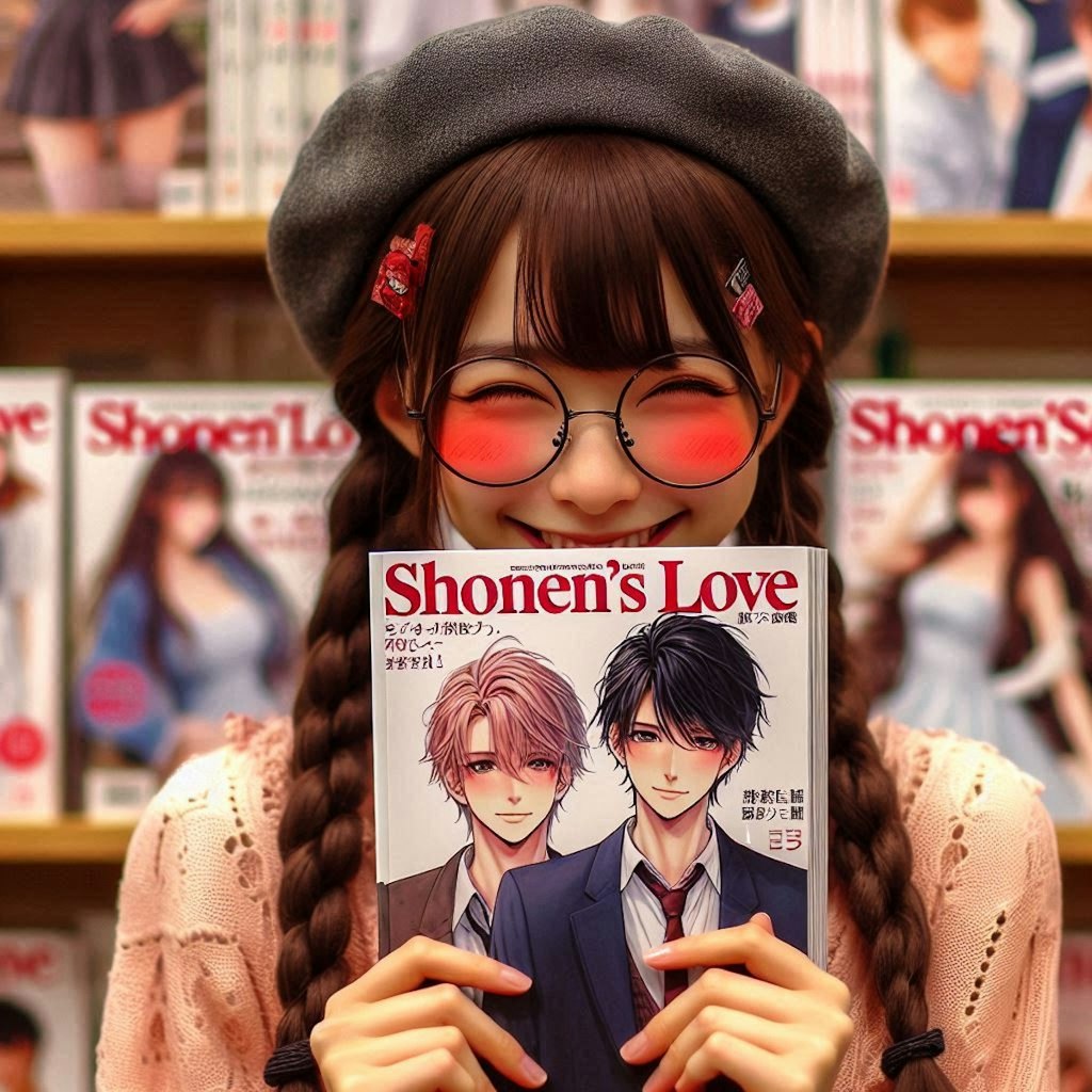 本屋さんで赤面女子