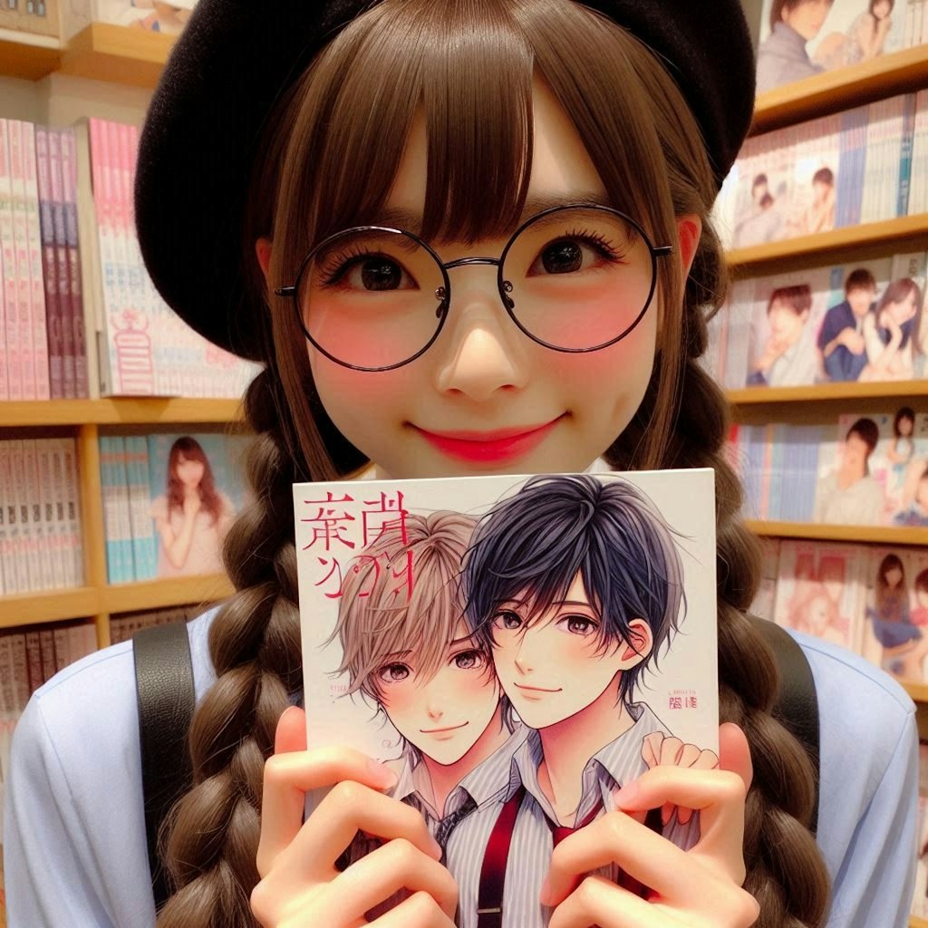 本屋さんで赤面女子