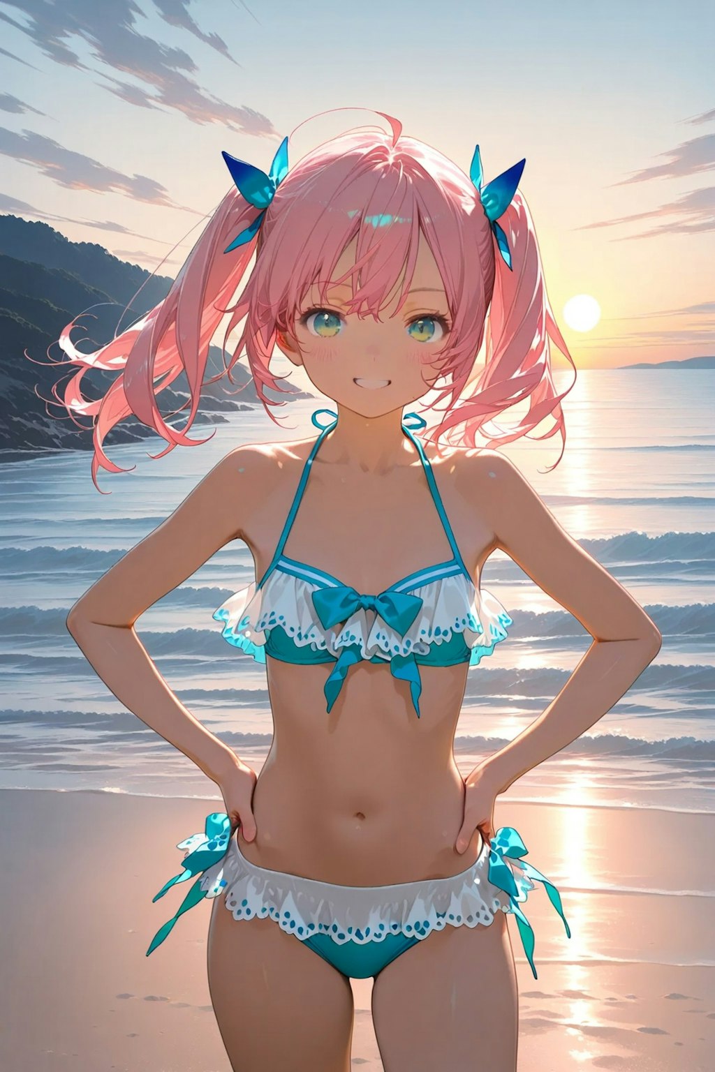 夏、水着