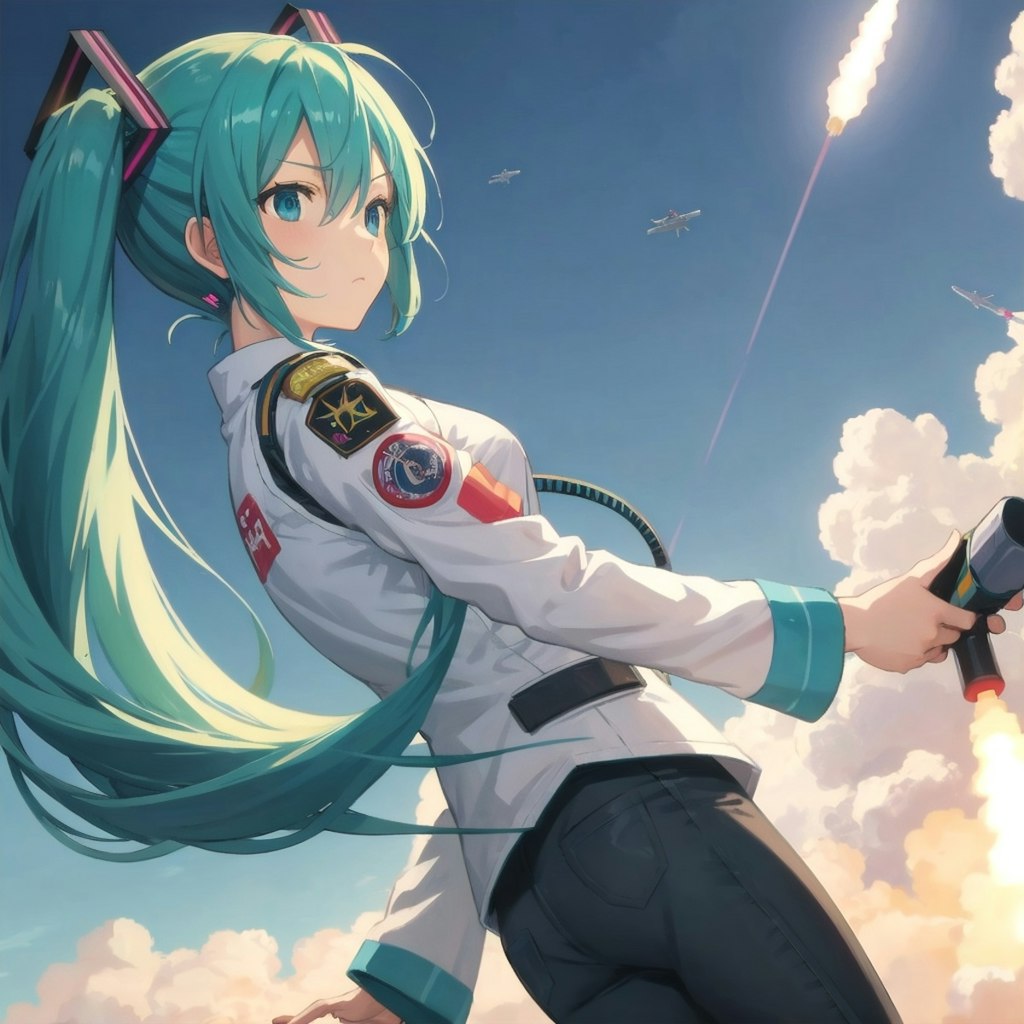 初音ミク🚀バックショット