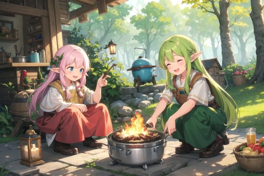 Elf preparing a meal 3