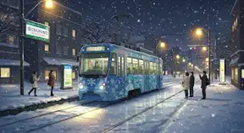 雪ミク電車