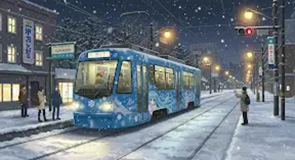 雪ミク電車