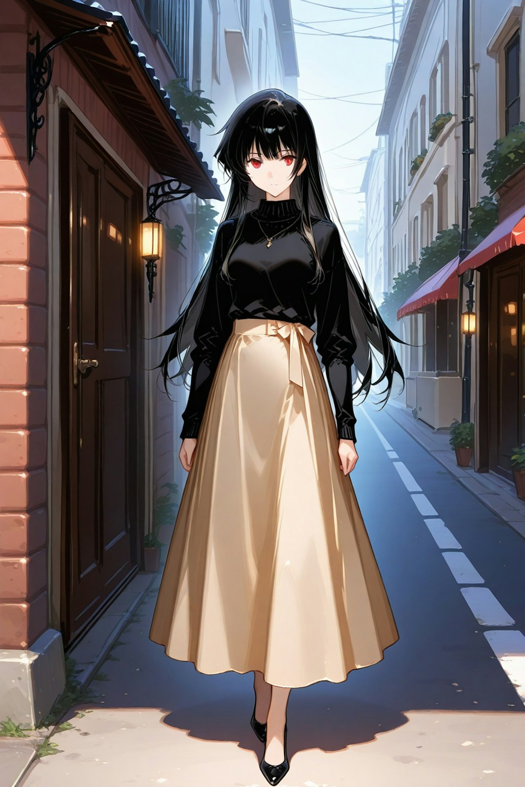 ロングスカート女子（再生成）