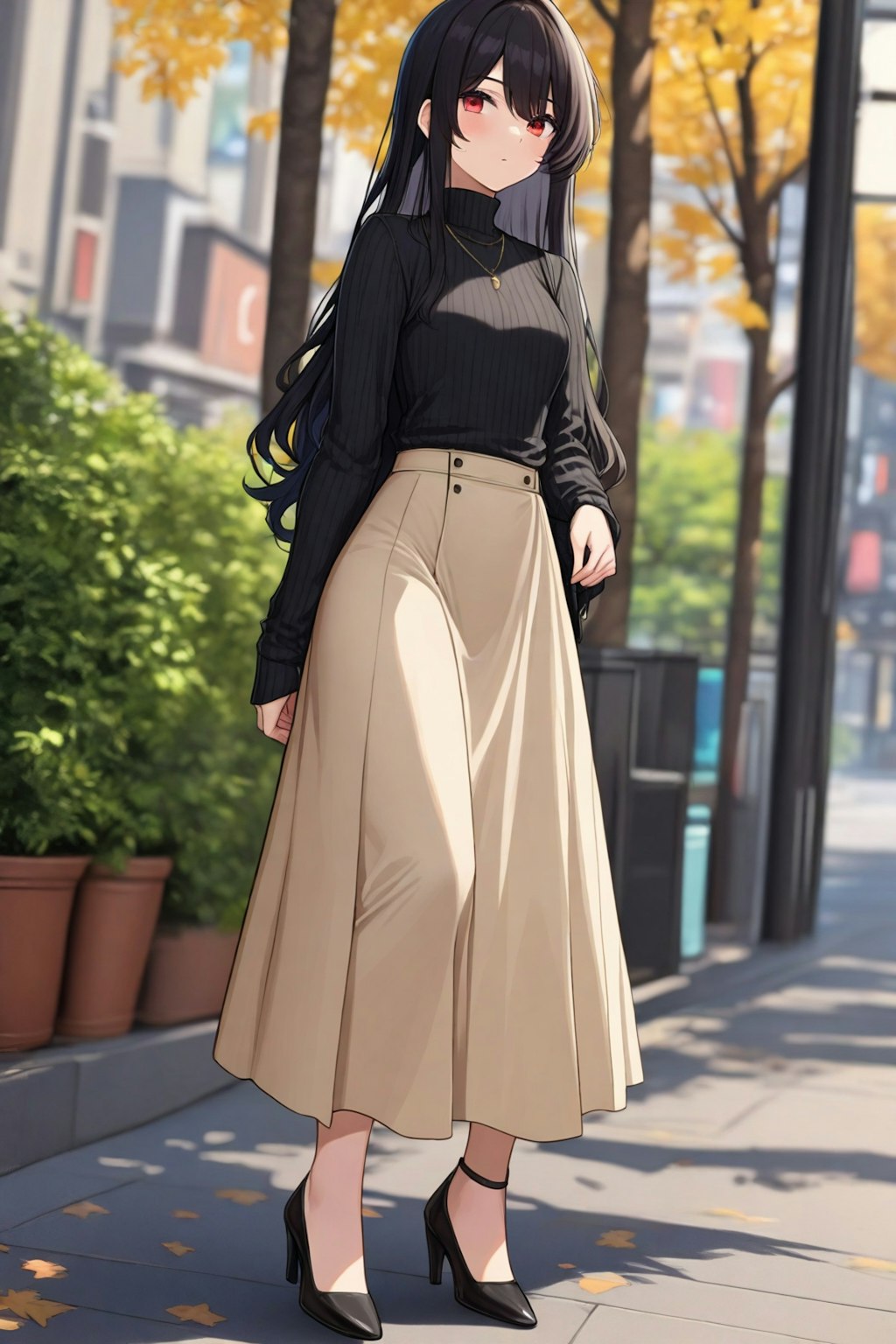 ロングスカート女子（再生成）
