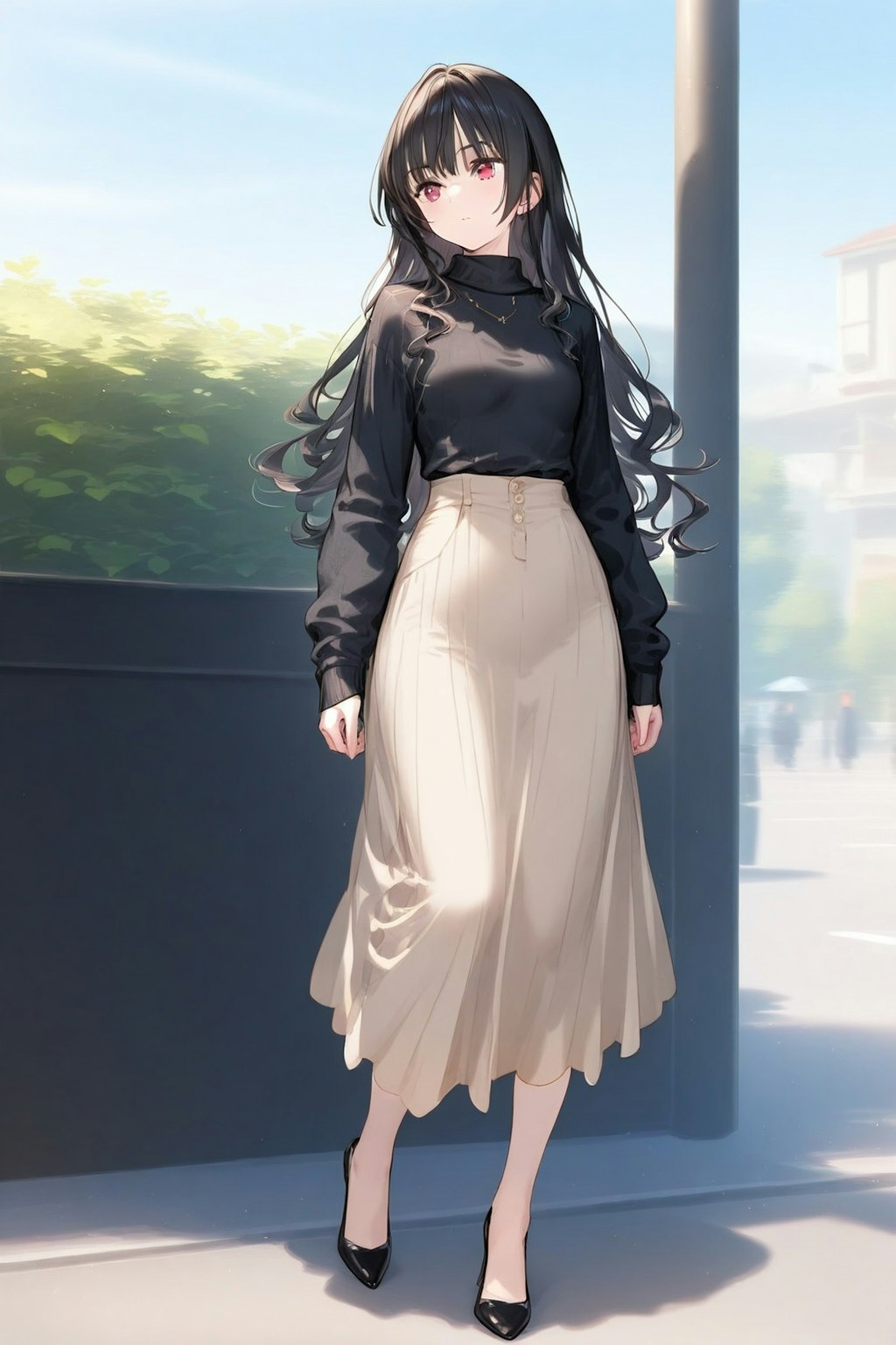 ロングスカート女子（再生成）