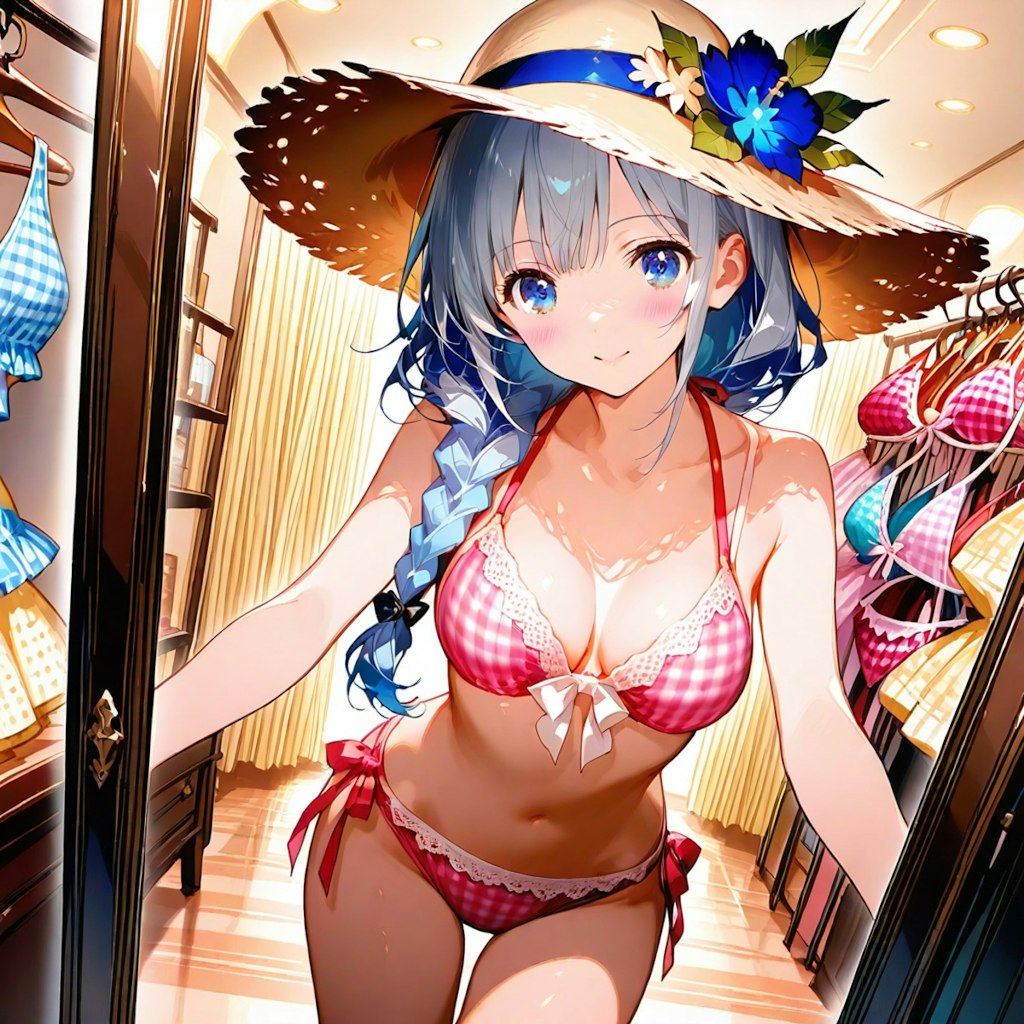 似合うかな？　お試し水着プロンプト