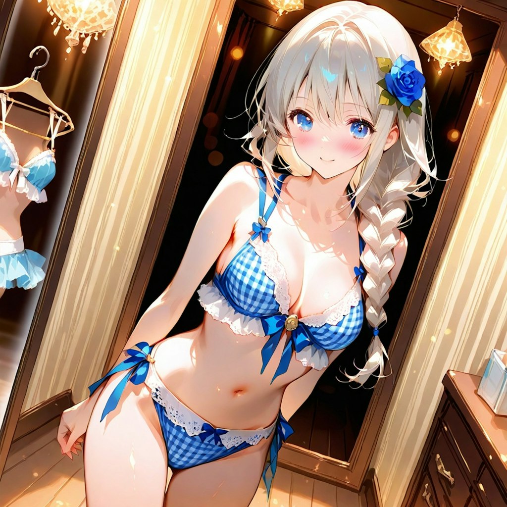 似合うかな？　お試し水着プロンプト