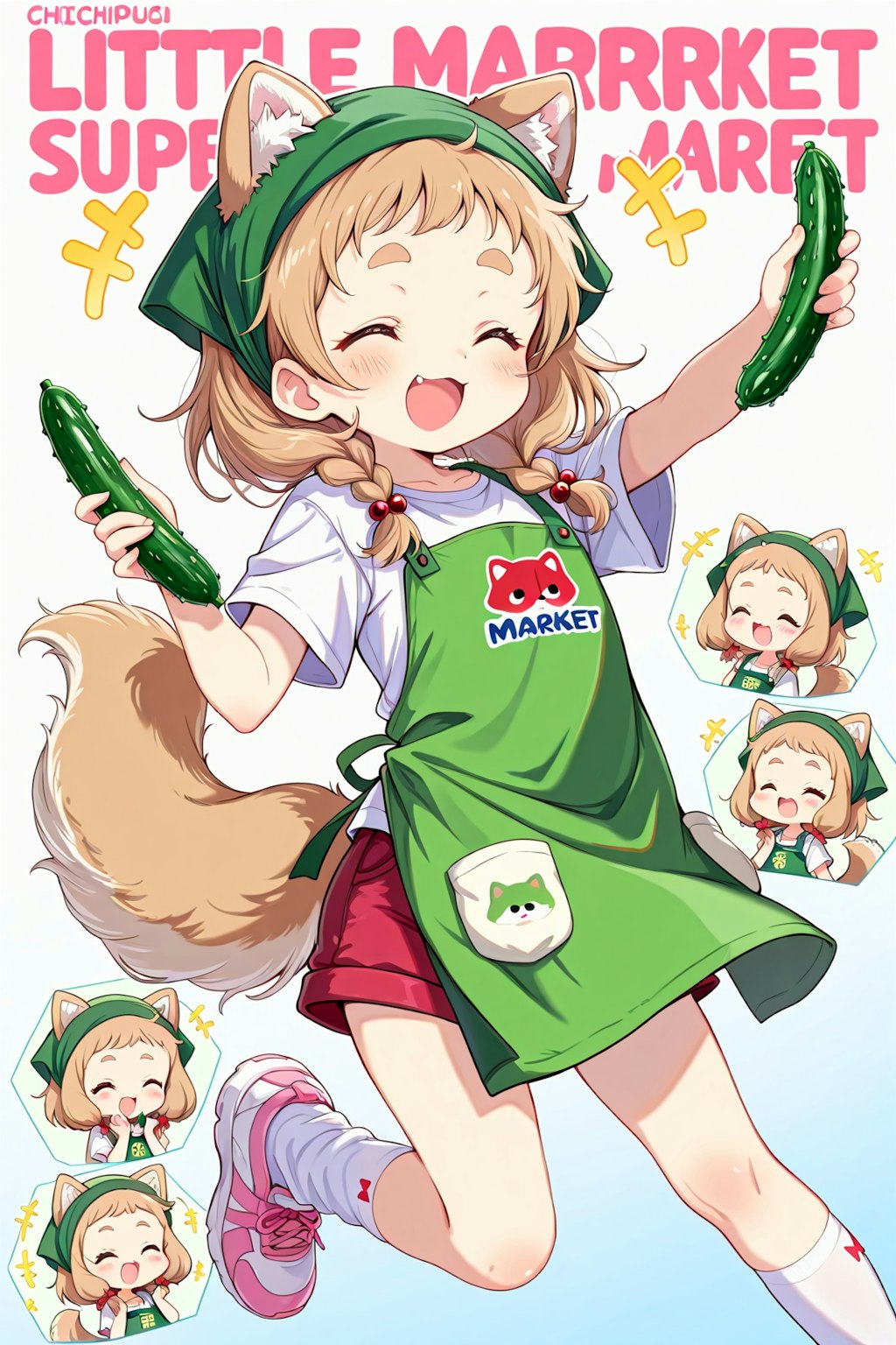 スーパーちちぷいでバイトするののの