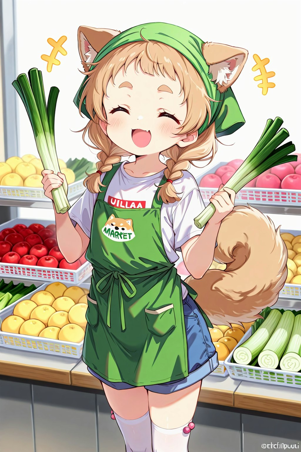 スーパーちちぷいでバイトするののの