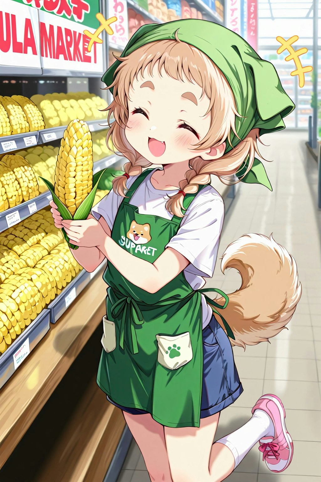 スーパーちちぷいでバイトするののの