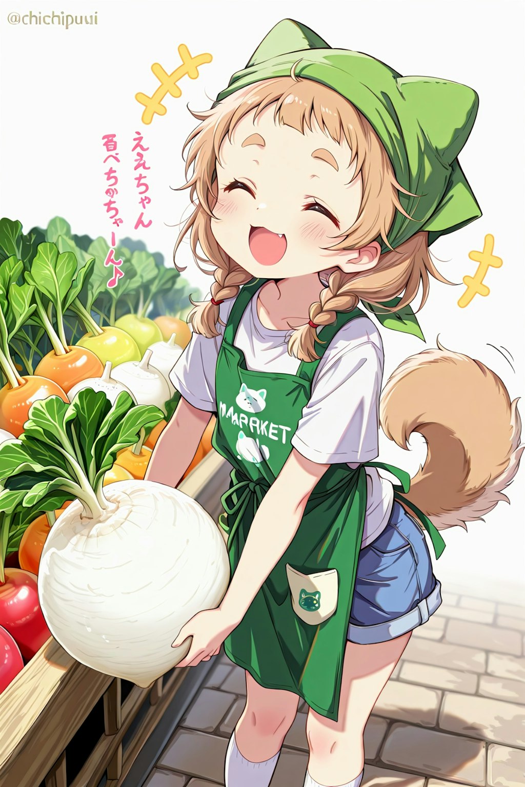 スーパーちちぷいでバイトするののの