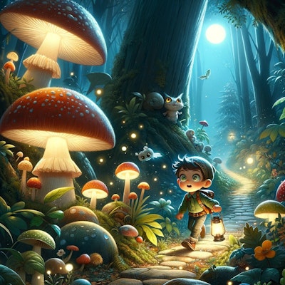 森の中の小さな冒険者