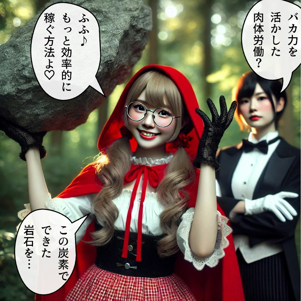 副業を見つけた赤ずきんちゃん