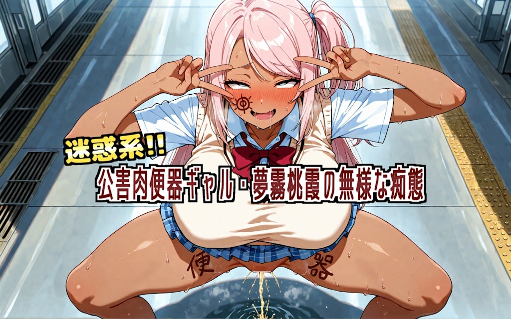【CG集】迷惑系！！公害便器ギャル・夢霧桃霞の無様な痴態