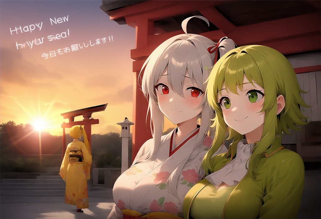 V4　ボカロ　亞北ネル　弱音ハク GUMI　明けましておめでとうございます