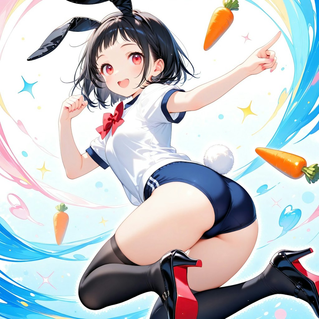 バニーブルマ　~ 黒髪ボブのブルマ娘52 ~