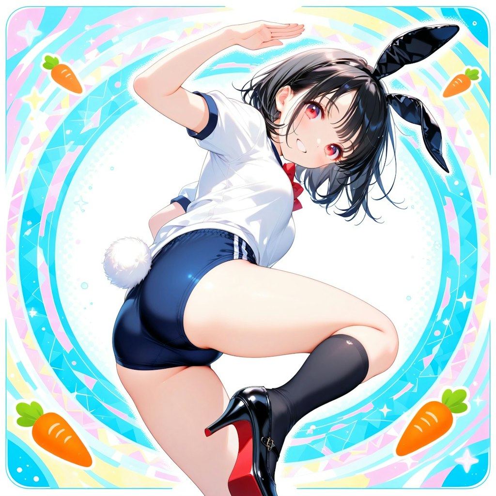 バニーブルマ　~ 黒髪ボブのブルマ娘52 ~