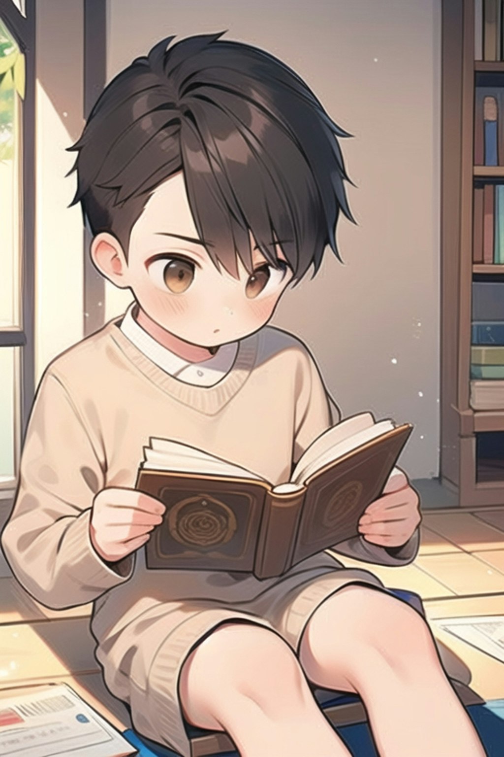 読書中