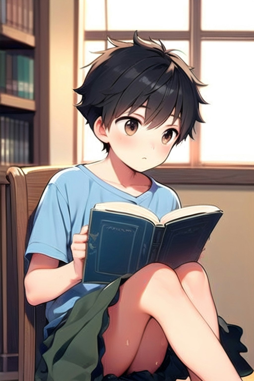 読書中