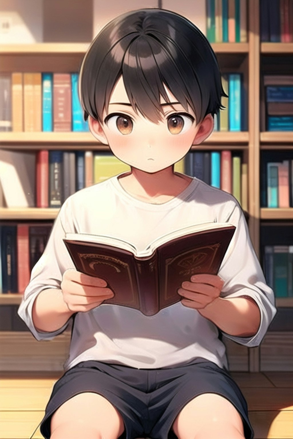 読書中